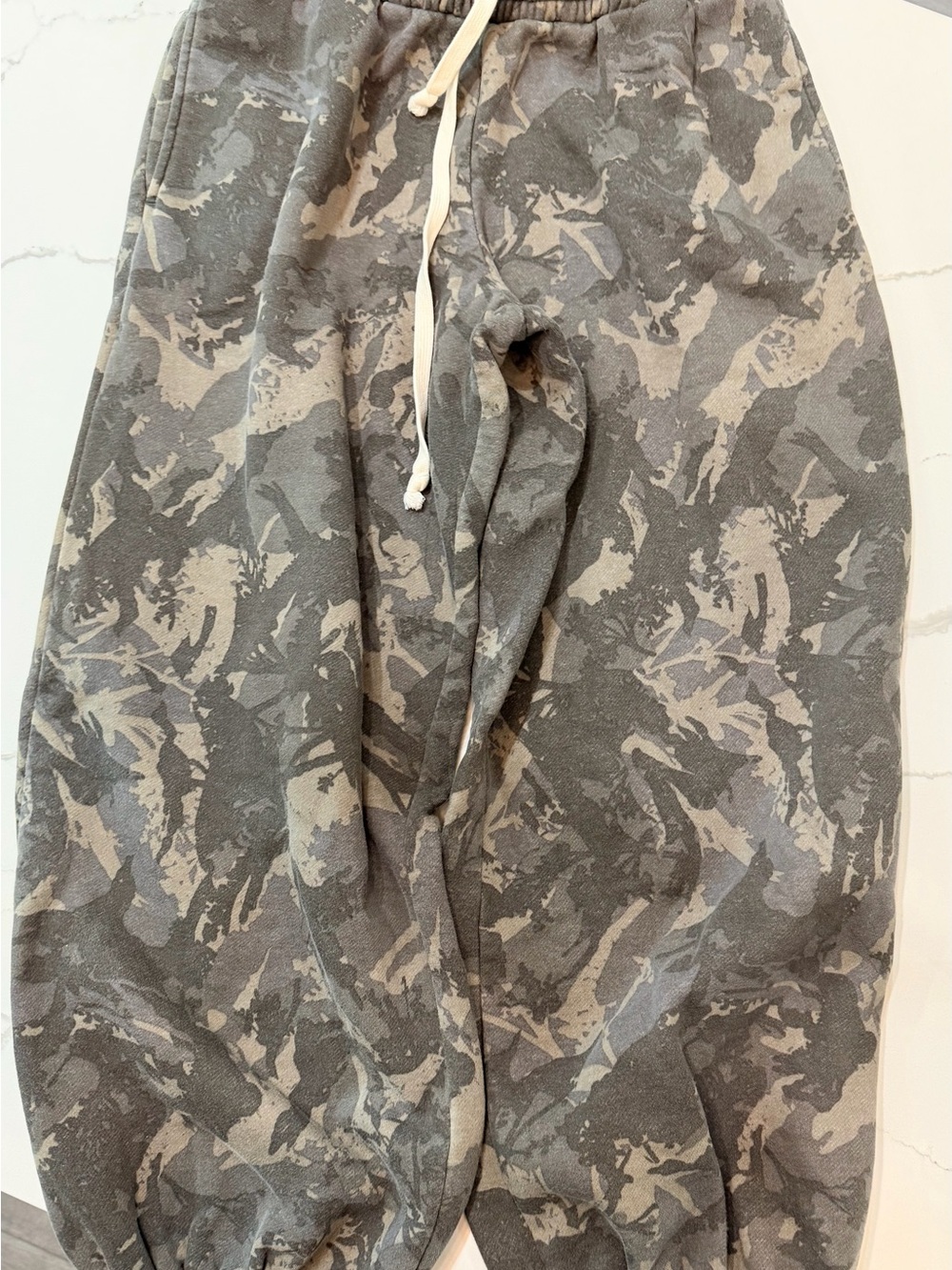 Urban Outfitters Gray Camouflage Track Joggers